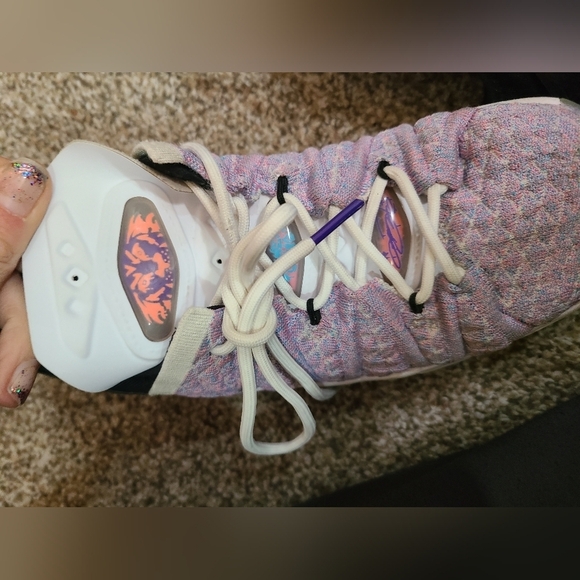 Nike LeBron XVIII 18 Purple White Black Red CW2760 900 basketball sneakers shoes - Picture 7 of 7